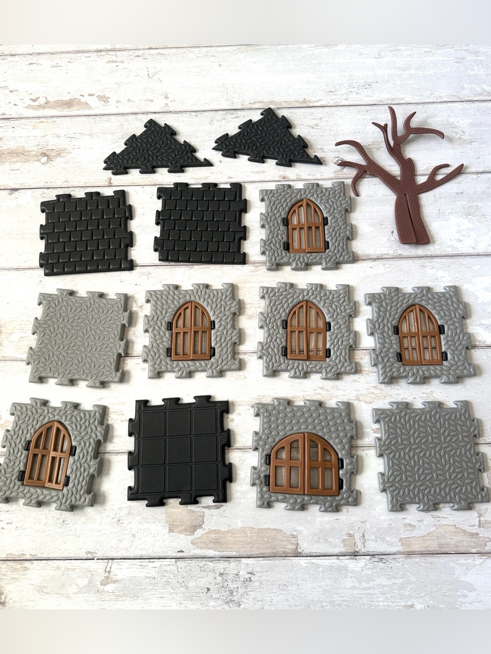 Foam Haunted Tower Building Set Halloween Toys Decor Kids Fun
